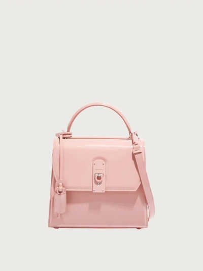 Shop Ferragamo Boxyz Bag In Pink