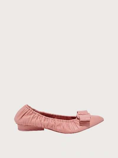 Shop Ferragamo Viva Ballet Flat In Pink