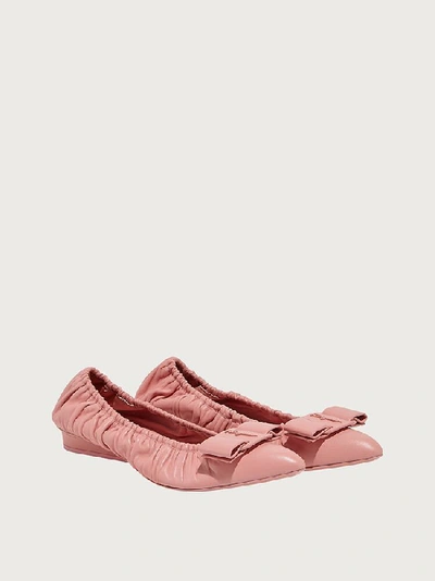 Shop Ferragamo Viva Ballet Flat In Pink