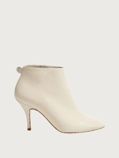 Shop Ferragamo Ankle Boot In White
