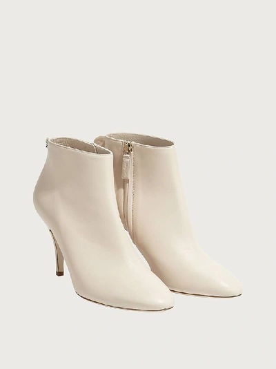 Shop Ferragamo Ankle Boot In White