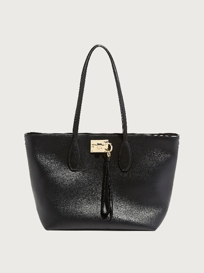 Shop Ferragamo Studio Tote Bag (s) In Black