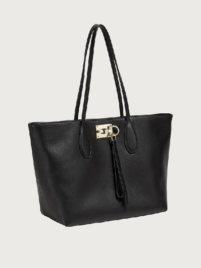 Shop Ferragamo Studio Tote Bag (s) In Black