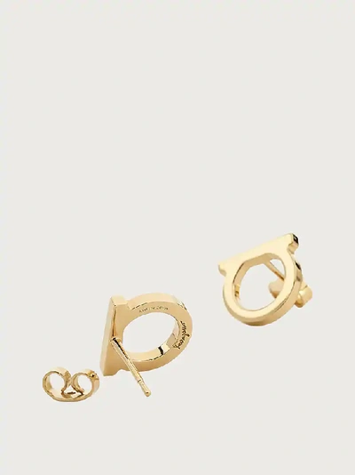 Ferragamo Gancini Earrings (l) In Gold