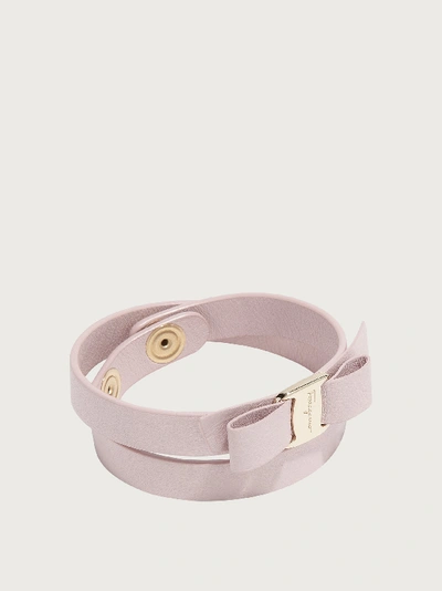 Shop Ferragamo Vara Bow Adjustable Bracelet In Pink