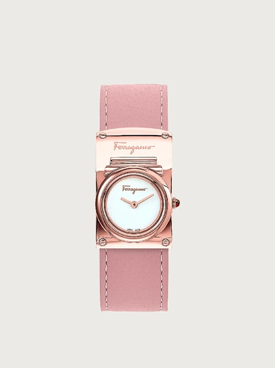 Shop Ferragamo Boxyz Watch In Pink