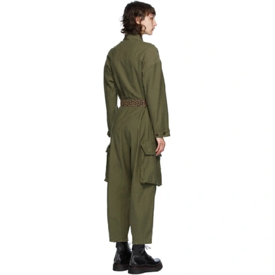 Shop R13 Khaki Abu Jumpsuit In Olive