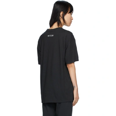 Shop Essentials Black Logo T-shirt In Stretchlimo