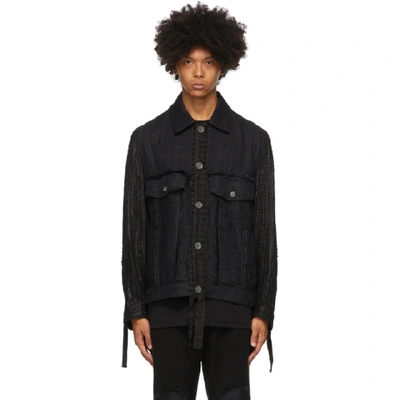 Shop Song For The Mute Black Worker Jacket