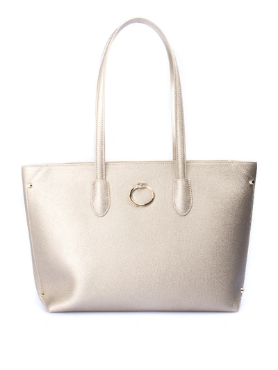 Shop Class Roberto Cavalli Diva Tote In Gold