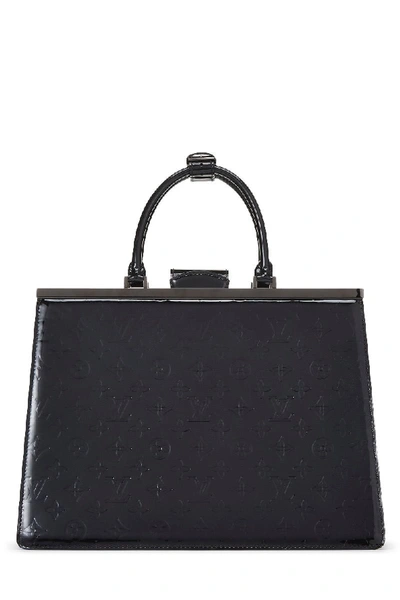 Pre-owned Louis Vuitton Black Monogram Vernis Deesse Gm