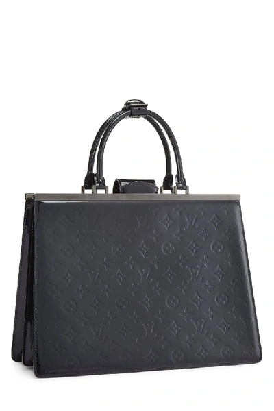 Pre-owned Louis Vuitton Black Monogram Vernis Deesse Gm