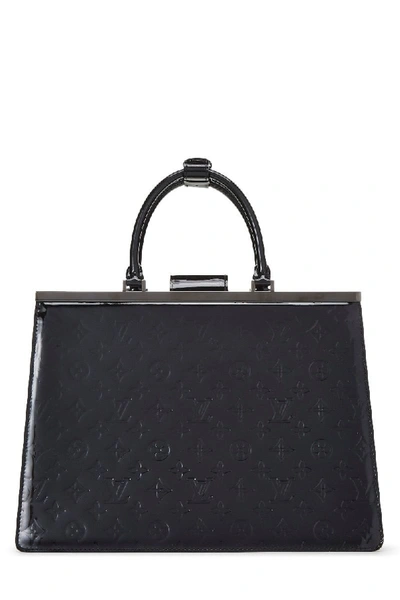 Pre-owned Louis Vuitton Black Monogram Vernis Deesse Gm