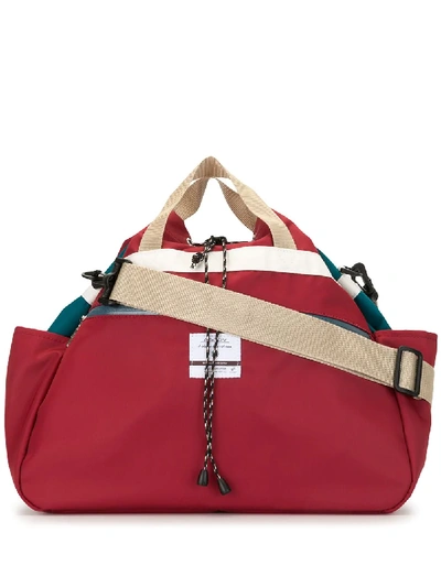 Shop As2ov Twill Drawstring Shoulder Bag In Red