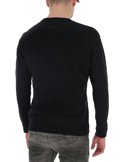 Shop Kenzo Logo Embroiderd Sweater In Black