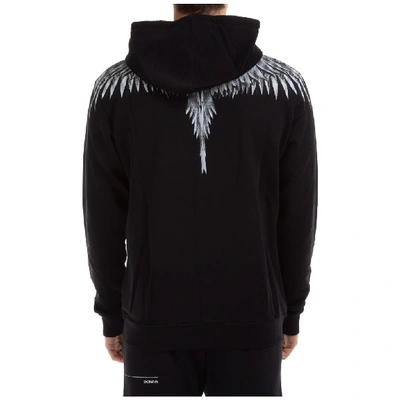 Shop Marcelo Burlon County Of Milan Wings Hooded Jacket In Black