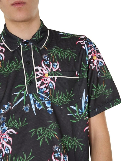 Shop Kenzo Sea Lily Polo Shirt In Multi