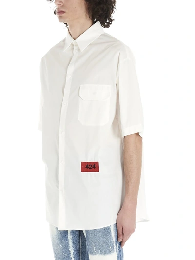 Shop 424 Logo Shirt In White