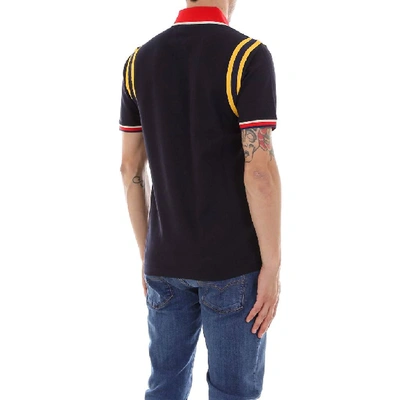 Shop Gucci Bee Detail Polo Shirt In Multi