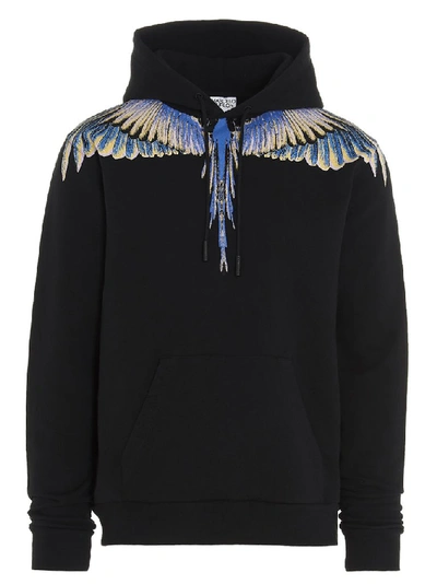 Shop Marcelo Burlon County Of Milan Wings Hoodie In Black