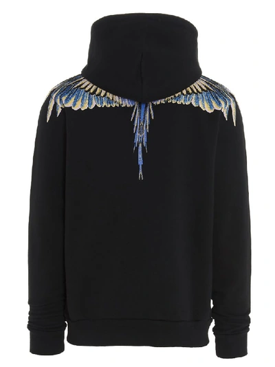 Shop Marcelo Burlon County Of Milan Wings Hoodie In Black