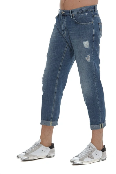 Shop Dondup Brighton Distressed Jeans In Blue