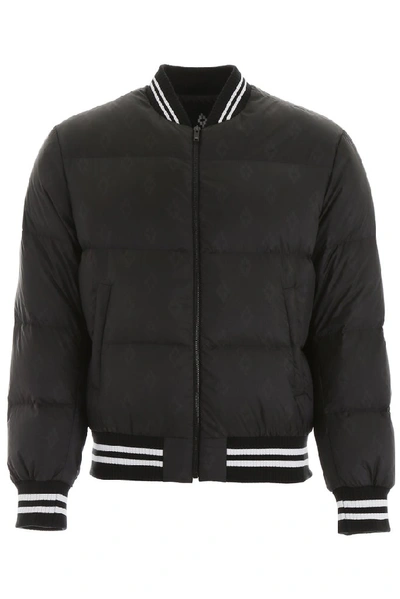 Shop Marcelo Burlon County Of Milan Padded Bomber Jacket In Black