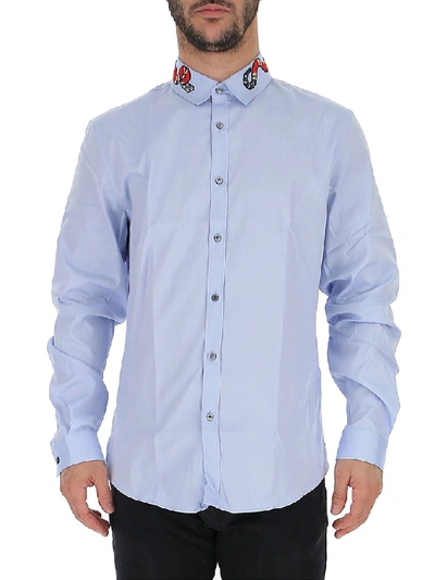 Shop Gucci Oxford Duke Shirt In Blue