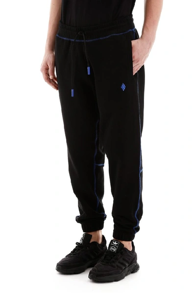 Shop Marcelo Burlon County Of Milan Tiger Trackpants In Black