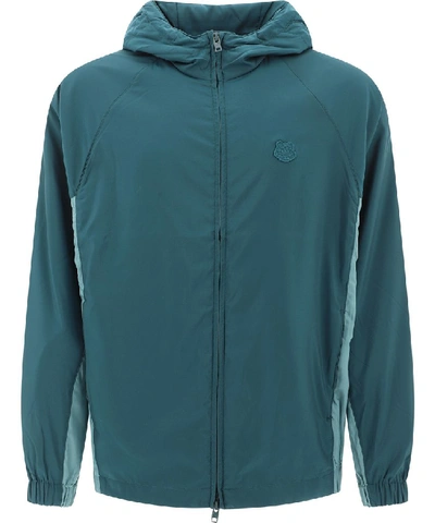 Shop Kenzo Packable Windbreaker In Green