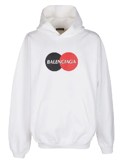 Shop Balenciaga Uniform Hoodie In White