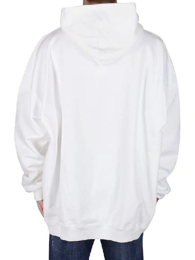 Shop Balenciaga Uniform Hoodie In White