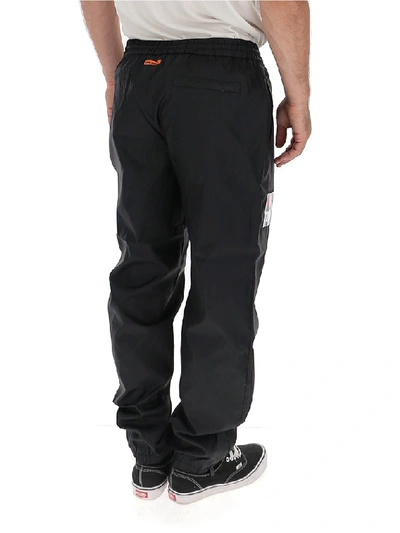 Shop Heron Preston Logo Patch Drawstring Track Trousers In Black