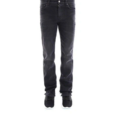 Shop Balenciaga Straight Jeans In Black