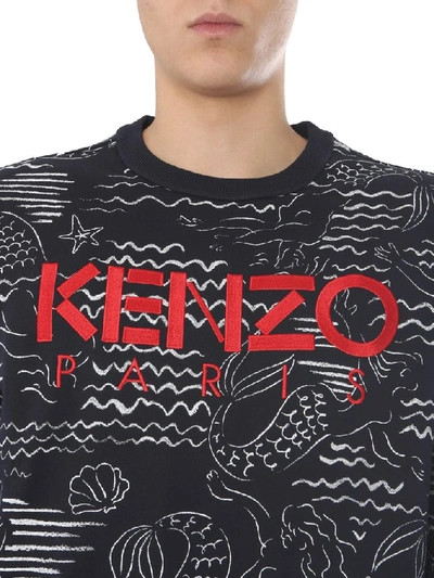 Shop Kenzo Paris Mermaids Sweatshirt In Multi