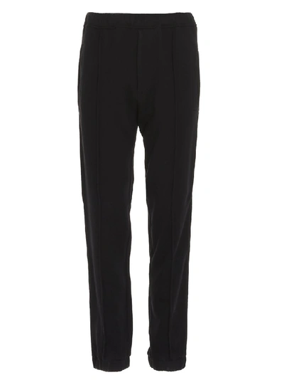 Shop Fendi Ff Motif Side Stripe Track Pants In Black