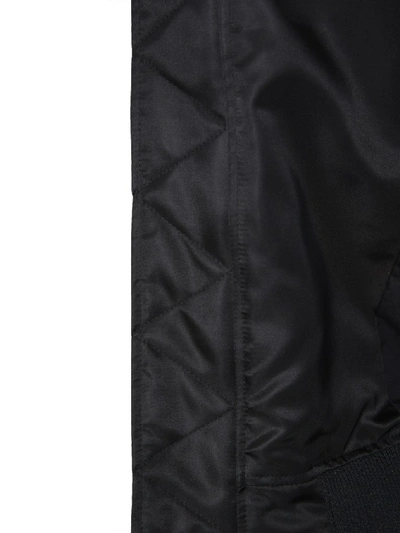 Shop Kenzo Varsity Bomber Jacket In Black