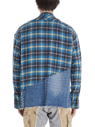 Shop Greg Lauren Patchwork Shirt In Multi