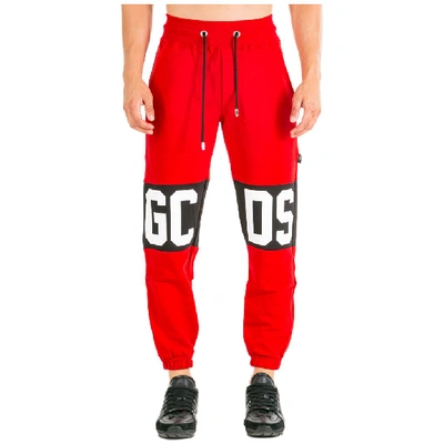Shop Gcds Logo Panel Track Pants In Red