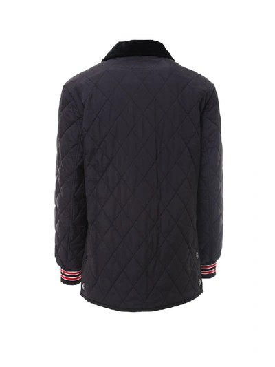 Shop Burberry Reversible Quilted Jacket In Black
