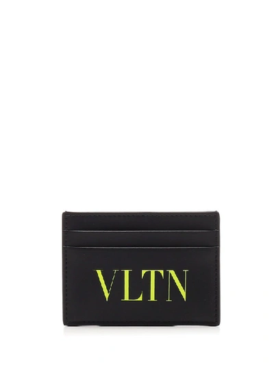 Shop Valentino Vltn Cardholder In Black