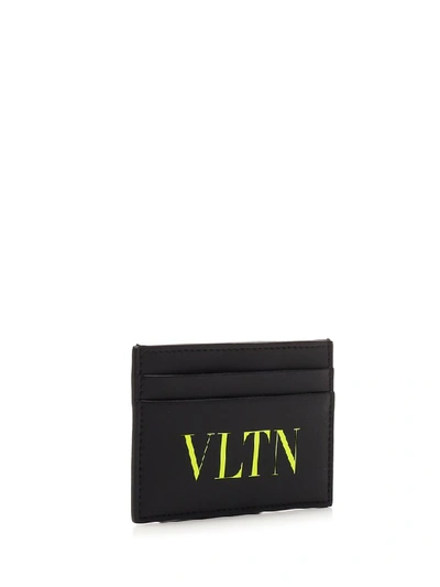 Shop Valentino Vltn Cardholder In Black