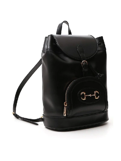 Shop Gucci 1955 Horsebit Backpack In Black