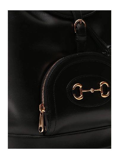 Shop Gucci 1955 Horsebit Backpack In Black