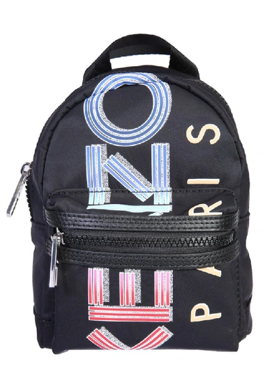Shop Kenzo Logo Mini Backpack In Black