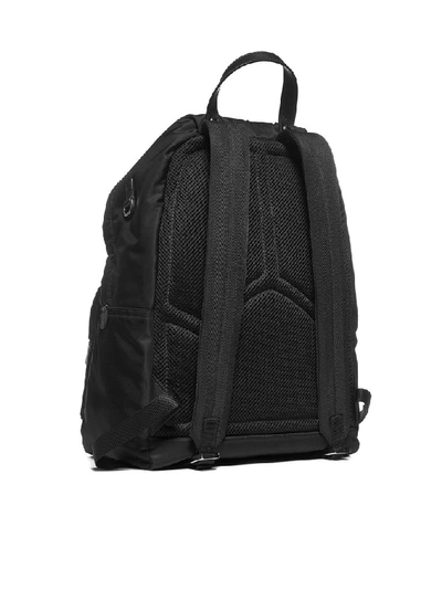 Shop Prada Logo Plaque Backpack In Black