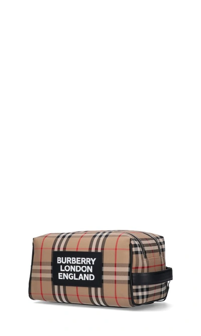 Shop Burberry Vintage Check Toiletry Bag In Multi
