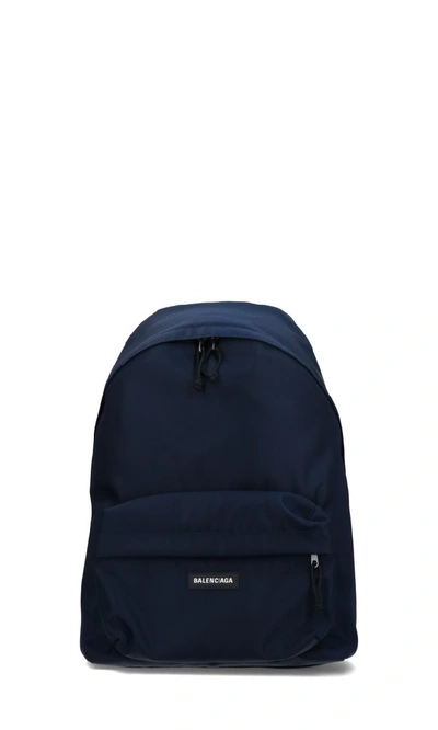 Shop Balenciaga Explorer Backpack In Blue