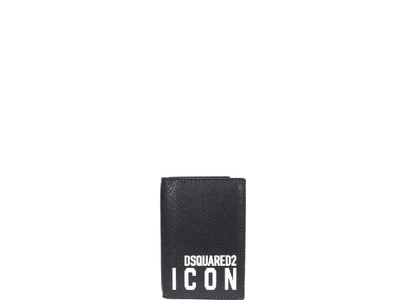 Shop Dsquared2 Icon Bifold Wallet In Black