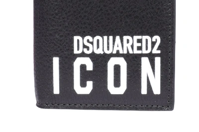 Shop Dsquared2 Icon Bifold Wallet In Black